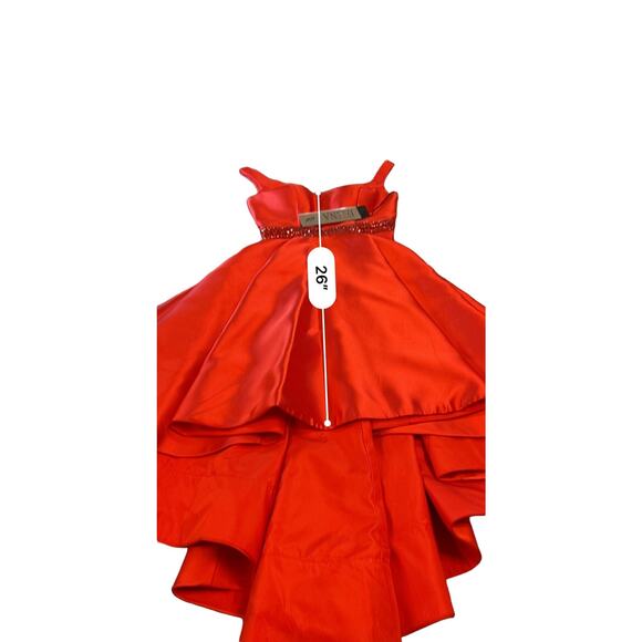 NWT IEENA for Mac Duggal Red Cocktail Dress - Size 0 - Picture 8 of 14